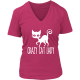 Crazy Cat Lady Graphic Shirt - Cute Kitty TShirt - Cat Mom - Womens Plus Size Up To 4X