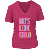 80's Love Child T-Shirt - Neon Graphic Tshirt- Retro Tee - Womens Plus Size Up To 4X