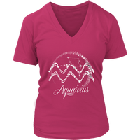 Aquarius T-Shirt - Zodiac Sign Tshirt - Horoscope Tee Shirts - Womens Plus Size up to 4X