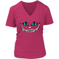 Halloween Cheshire Cat Tshirt - Alice in Wonderland - Womens Plus Size up to 4X