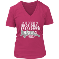 Cat T-Shirt - Emotional Breakdown Tshirt - Womens Tee - Womens Plus Size Up To 4X