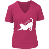 Dog Stretch T-Shirt - Doggie Yoga Tshirt - Pet Stretching - Womens Plus Size up to 4X