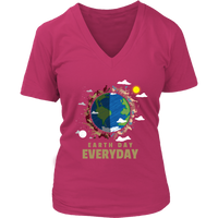 Earth Day Everyday Tee - Save Endangered Animals Tshirt - Womens Plus Size Up To 4X