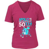 Apollo 11 First Man on the Moon Landing 50th Year T-Shirt - Womens Plus Size Up To 4X