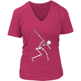 Dabbing Skeleton Halloween T-Shirt - Dab Dance Scary Monster - Womens Plus Size Up To 4X