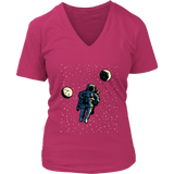 Astronaut in Space T-Shirt - Moon Star Planet Tee - Spaceman