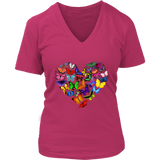 Womens Heart Full of Butterflies T-Shirt Mother's Day Tee Plus Size Up to 4X