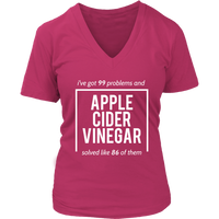 Apple Cider Vinegar T-Shirt - Miracle Cure Tshirt - Witty T - Womens Plus Size Up To 4X