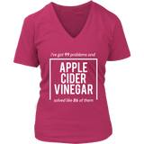 Apple Cider Vinegar T-Shirt - Miracle Cure Tshirt - Witty T - Womens Plus Size Up To 4X