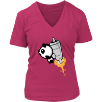 Panda Rocket Tshirt - Space Animal T-Shirt - Rocketship Tee - Womens Plus Size Up To 4X