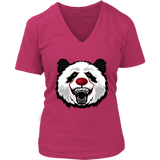 Panda Bear Clown Tshirt - Halloween Spooky Animal T-Shirt - Womens Plus Size Up To 4X