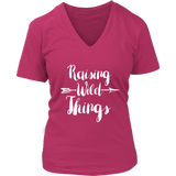 Raising Wild Things T-Shirt - Mom Novelty Shirt - Parenting Tshirt - Womens Plus Size Up To 4X