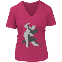 Ballroom Dancing Silhouette Tshirt - Competitive Dance Sport - Womens Plus Size Up To 4X