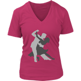 Ballroom Dancing Silhouette Tshirt - Competitive Dance Sport - Womens Plus Size Up To 4X