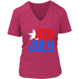 Patriotic Tshirt - 4th of July T-Shirt - Red White Blue T Shirt - Womens Plus Size Up To 4X