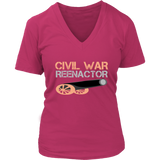 American Civil War Reenactor Tshirt - Historian Scholar Tee - Womens Plus Size Up To 4X