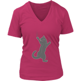 Cat T-Shirt - Climbing Cat Shirt - Fun Cat Tee Shirt - Womens Plus Size Up To 4X