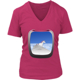 Airplane Window T-Shirt - Vacation Tee - Unicorn Tshirt - Womens Plus Size up to 4X