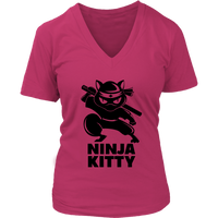 Cat Ninja T-Shirt - Cat Personalities Tee - Womens Plus Size up to 4X