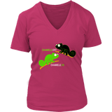 Chameleoff Chameleon Lizard Joke T-Shirt - Funny Reptiles - Womens Plus Size Up To 4X