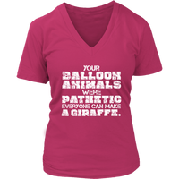 Balloon Twister T-Shirt - Animal Balloons Tshirt - Funny Tee - Womens Plus Size Up To 4X