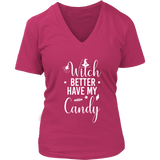 Halloween Witch Tshirt - Trick or Treat Candy T-Shirt - Womens Plus Size up to 4X