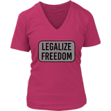 Legalize Freedom Tshirt - Politics Novelty T-Shirt - Womens Plus Size up to 4X