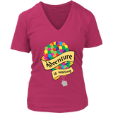 Adventure Is Waiting Tshirt - Hot Air Balloon Travel Tee - Womens Plus Size Up To 4X