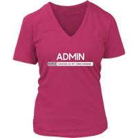 Admin Master of My Own Domain Shirt - Administrative Officer - Womens Plus Size Up To 4X