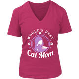 Womens Best Cat Mom Graphic T-shirt - Cute Kitty Lover Shirt - Plus Size Up To 4X