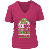 Atheist Scientist T-Shirt - Science Religious Beliefs Tee - Womens Plus Size Up To 4X