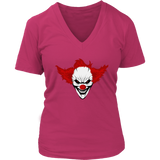 Smiling Evil Clown Halloween Tshirt - Killer Clowns T-Shirt - Womens Plus Size Up To 4X