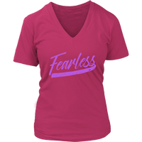 Fearless T-Shirt - Inspirational Shirts - Womens Novelty Tshirt - Plus Size Up To 4X