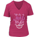 All Mad Here Wonderland Shirt - Cheshire Cat Tee - Womens Plus Size Up To 4X