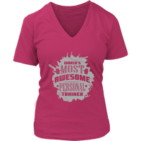 Awesome Personal Trainer Tshirt - Fitness Workout Motivation Tee - Womens Plus Size Up To 4X