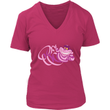 Weird Cheshire Cat T-Shirt - Cute Mad Cats for Halloween - Womens Plus Size Up To 4X