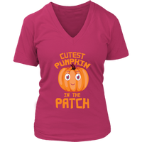 Cute Pumpkin Halloween Tshirt - Womens Costume Party T-Shirt - Plus Size Up To 4X