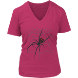 Halloween Scary Spider Web Tshirt Deadly Spider's Web Tee - Womens Plus Size Up To 4X