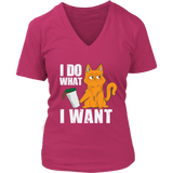 I Do What I Want T-shirt - Cat Lover Tshirt - Statement Tee - Womens Plus Size Up To 4X