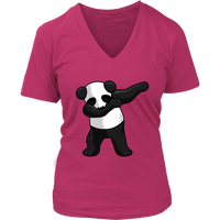 Dabbing Panda T-Shirt - Funny Bear Dab T Shirt - Womens Plus Size up to 4X