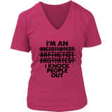 Anesthesia Doctor T-Shirt Anesthesiologist Knock Out Tshirt - Womens Plus Size Up To 4X