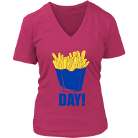 Fry Day Shirt - Fast Food Tee Shirt - French Fries T-Shirt - Womens Plus Size Up To 4X