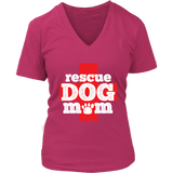 Rescue Dog Mom Shirt - Animal Awareness Tee - Dog Lover Tee - Womens Plus Size Up To 4X