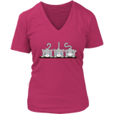 Cute Cat T-Shirt - Kitten Lover T Shirt Several Cats - Womens Plus Size up to 4X