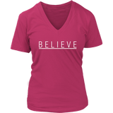 Believe T-Shirt - Positive Tshirt - Have Faith Tee Shirt -  Womens Plus Size Up To 4X