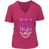 Cheshire Cat Tee - All Mad Here Wonderland T-Shirt - Womens Plus Size Up To 4X