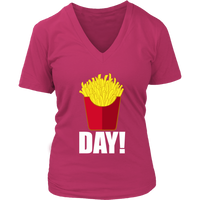 French Fries Day T-Shirt - Friday - Fast Food Party Tshirt - Womens Plus Size up to 4X