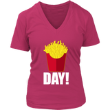 French Fries Day T-Shirt - Friday - Fast Food Party Tshirt - Womens Plus Size up to 4X