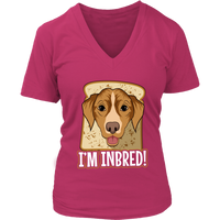 Inbred Funny Dog T-Shirt - Dogs Bread Breed Pun Tshirt - Womens Plus Size Up To 4X