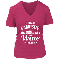 Camp Site T-Shirt - Drinking Tshirt - Wine Drinker Camper - Womens Plus Size up to 4X